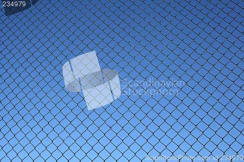 Image of Chain link fence pattern