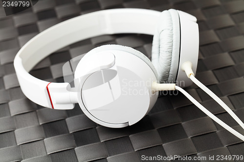 Image of Headphone on black mat