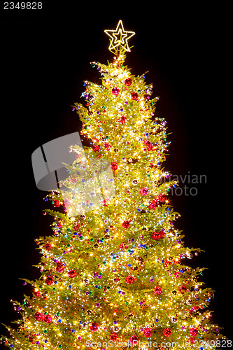 Image of Christmas tree with decoration