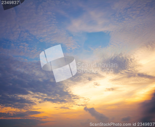 Image of Cloudscape at evening