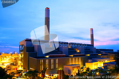 Image of Power Plant at evening