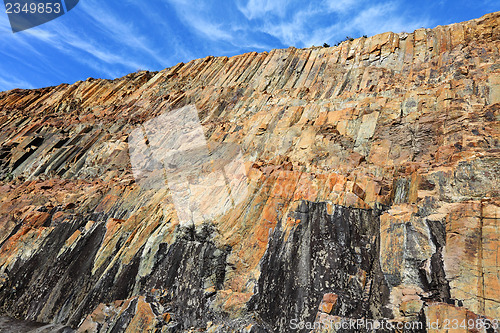 Image of Hong Kong Geopark with blue sky