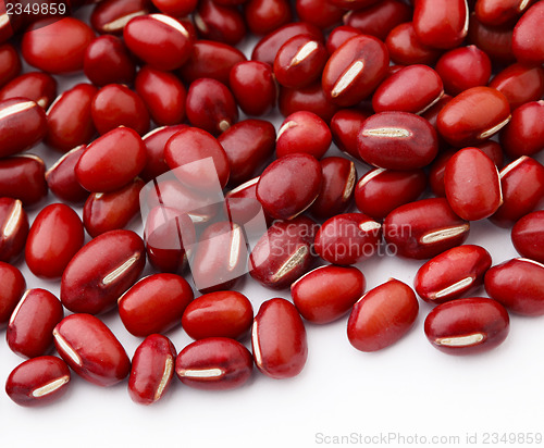 Image of Red adzuki Bean isolated on white background