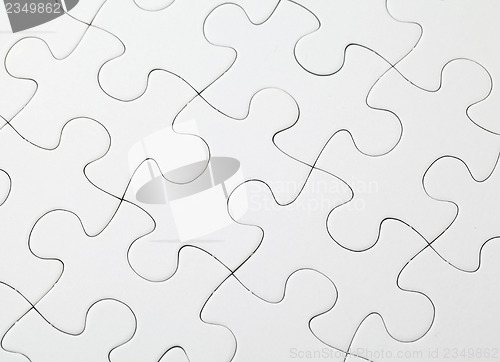 Image of Part of completed white puzzle