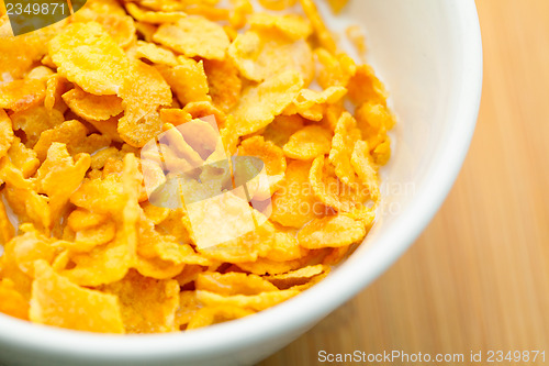 Image of Corn flake close up