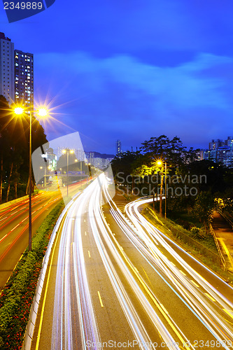 Image of Traffic light on highway