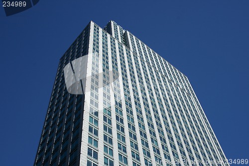 Image of Top of the gray office building