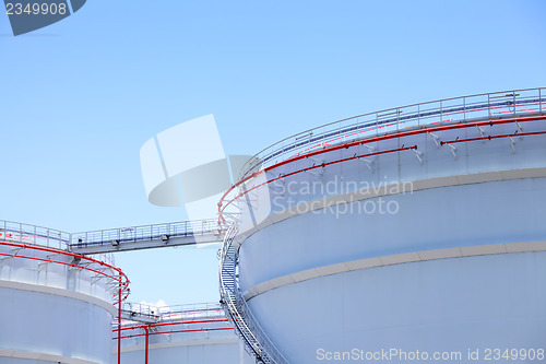 Image of Oil storage tanks