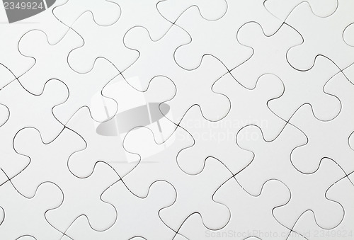 Image of Part of completed white puzzle