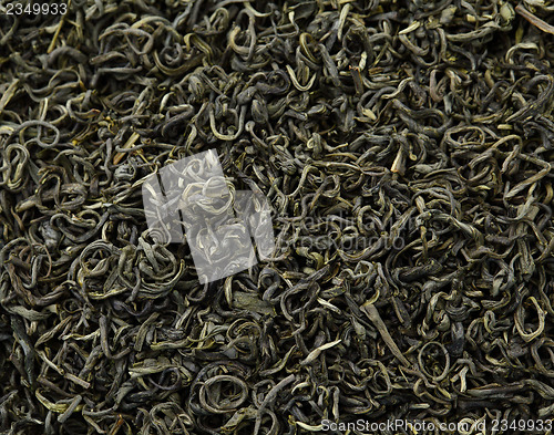 Image of Chinese green tea background