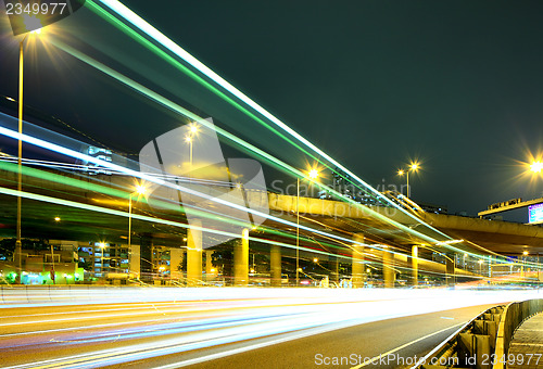 Image of Highway with car light