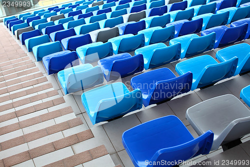 Image of Seats with staircase aside