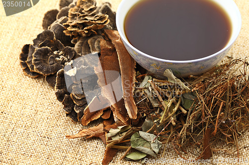 Image of Chinese herbal medicine with ingredient