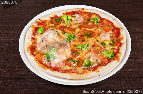 Image of seafood pizza