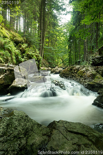 Image of mountain creek doubrava slow shutter speed