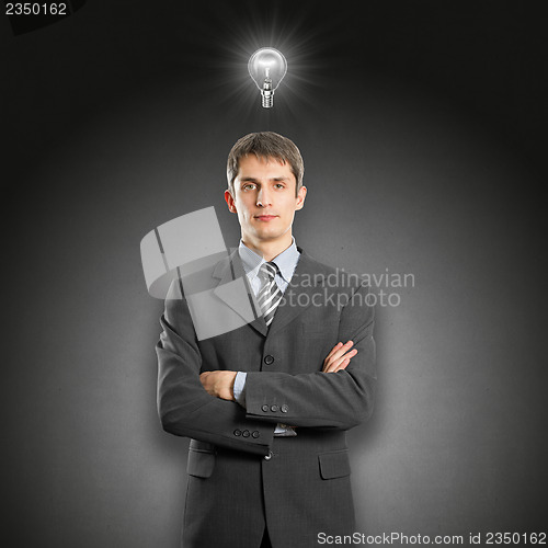 Image of Idea Concept Businessman In Suit