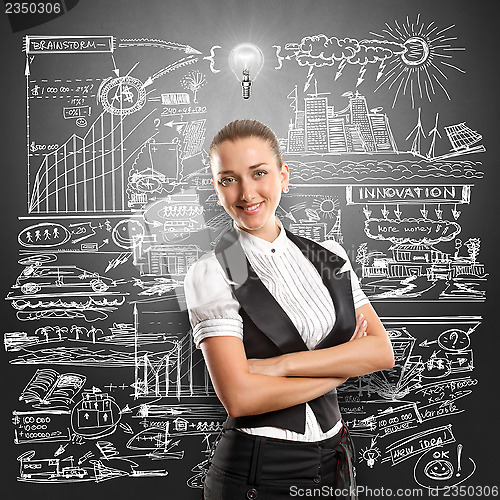 Image of Idea Concept Business Woman 