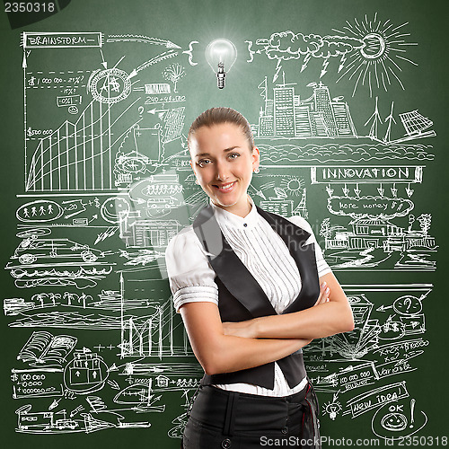 Image of Idea Concept Business Woman 