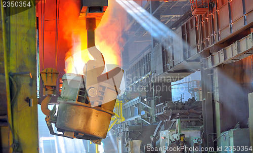 Image of Molten hot steel