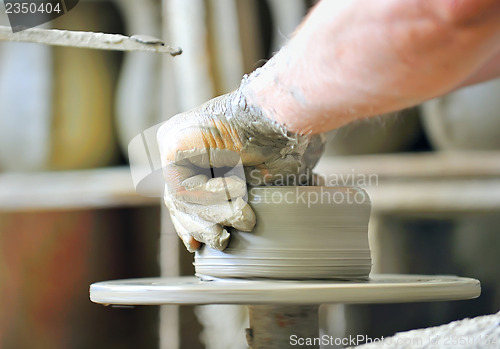 Image of making of a ceramic vase