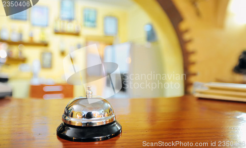 Image of service bell at the hotel