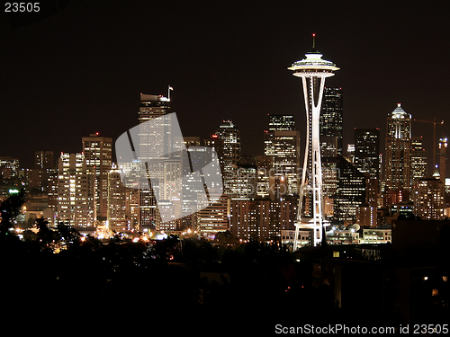 Image of Seattle Skyline at night