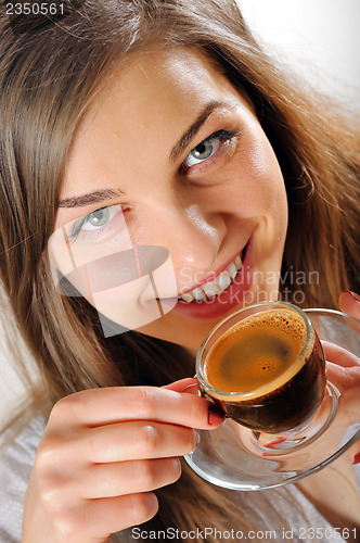 Image of Woman With Cup of Tea