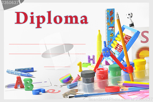 Image of preschool diploma