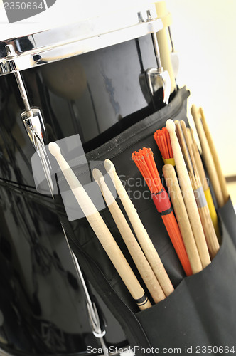 Image of Snare Drum and Drum Sticks