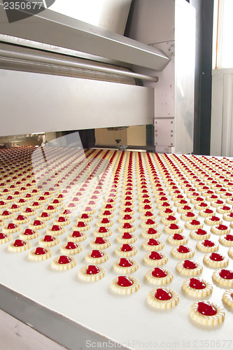 Image of production cookie in factory