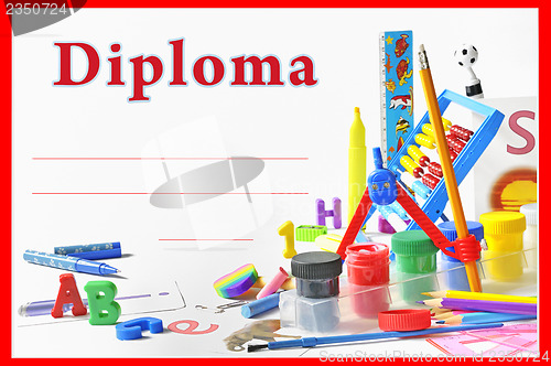 Image of preschool diploma