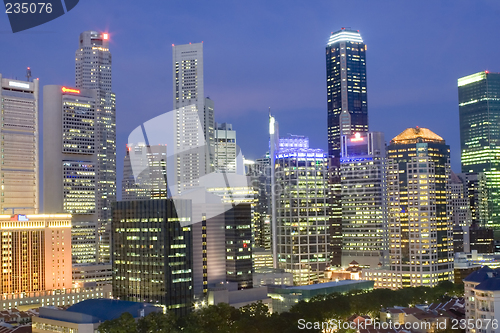 Image of Singapore cityscape at dusk

