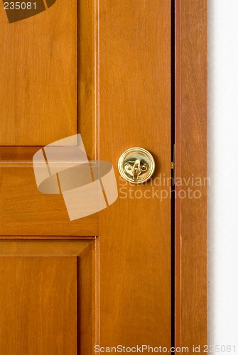 Image of Locked wooden door

