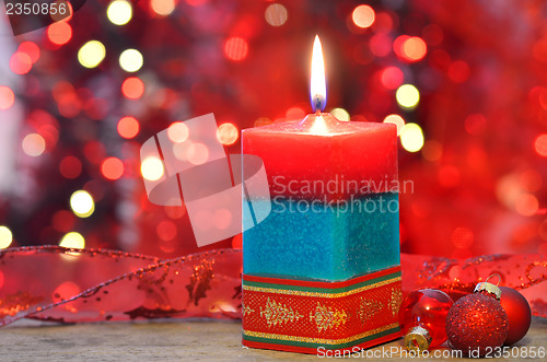 Image of Christmas candle