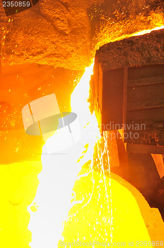 Image of Pouring of liquid metal 