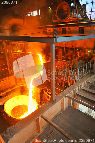 Image of Pouring of liquid metal