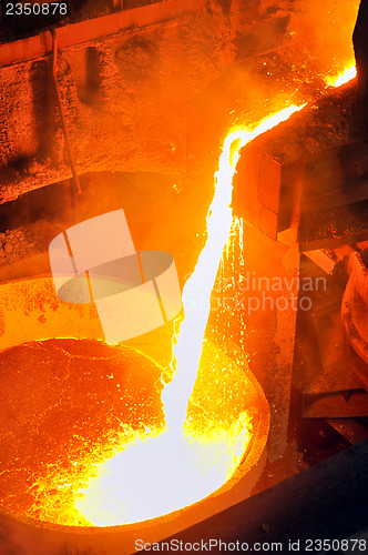 Image of Pouring of liquid metal