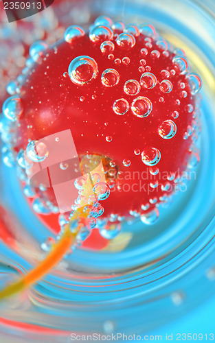 Image of Cherry and bubbles