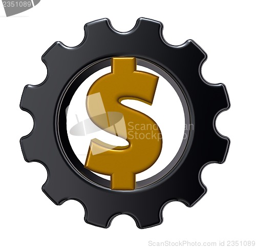 Image of dollar cogwheel