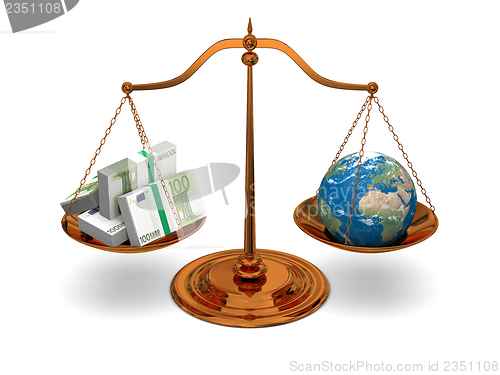 Image of Justice and money