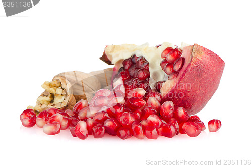 Image of Half pomegranate fruit