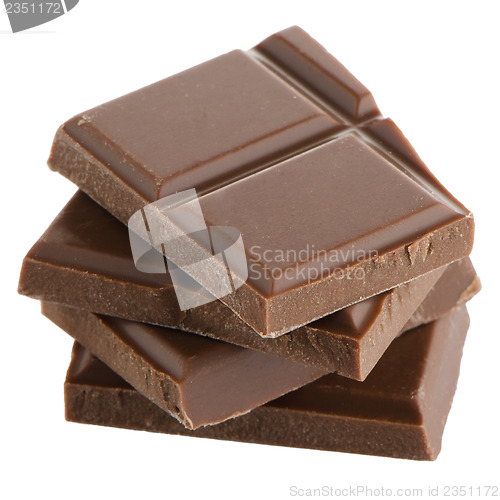 Image of Closeup detail of chocolate parts