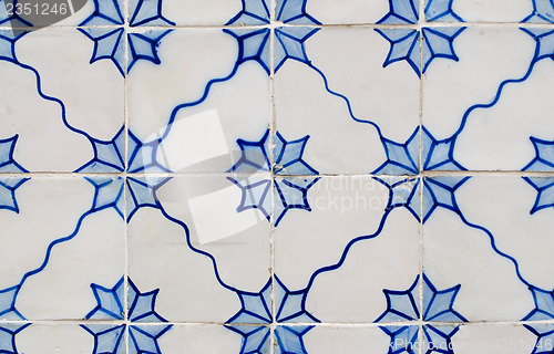 Image of Traditional Portuguese glazed tiles