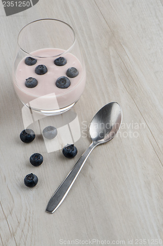 Image of Yogurt with fresh blueberries