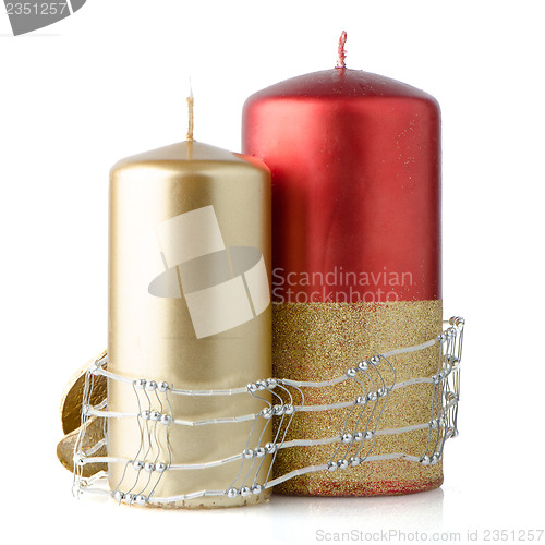 Image of Christmas candle decoration