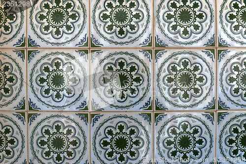 Image of Traditional Portuguese glazed tiles