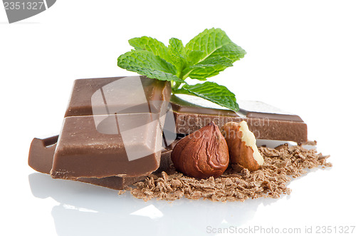 Image of Chocolate Bar with hazelnuts