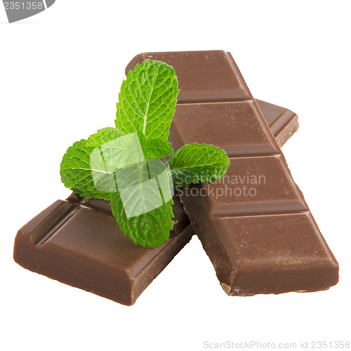 Image of Closeup detail of chocolate parts