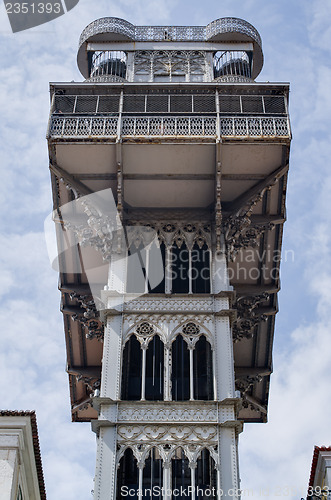 Image of Santa Justa elevator in Lisbon