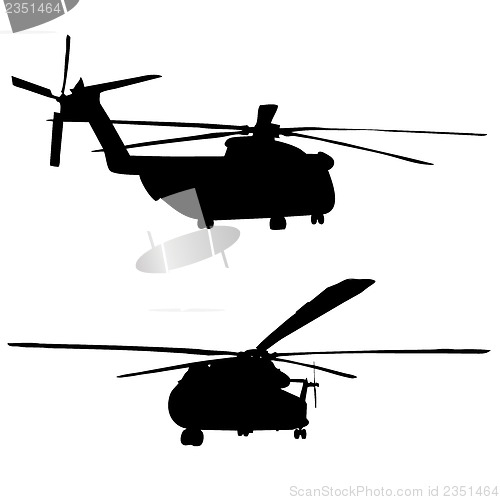 Image of CH52 helicopter silhouette